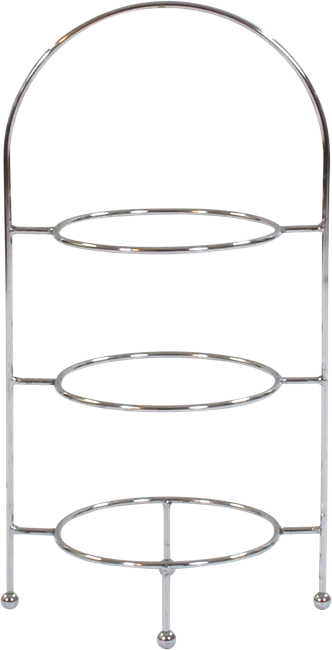 Cake Stand Three Tier - Stainless Steel